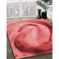 Patterned Red Rug, pat182rd