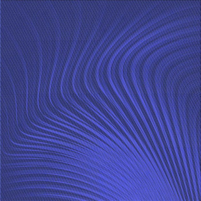 Round Patterned Cobalt Blue Rug, pat1820blu