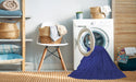 Machine Washable Transitional Cobalt Blue Rug in a Washing Machine, wshpat1820blu