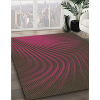 Patterned Sepia Brown Rug, pat1820brn