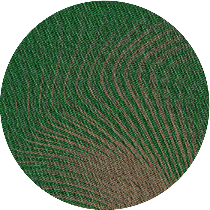 Square Patterned Dark Forest Green Rug, pat1820grn