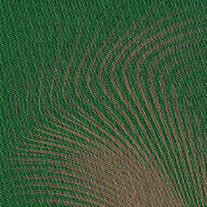 Round Patterned Dark Forest Green Rug, pat1820grn