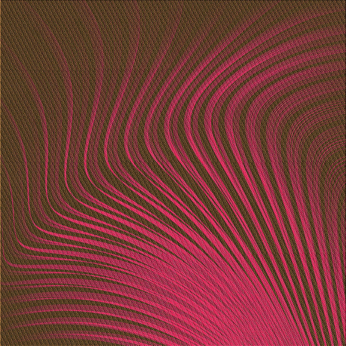 Round Patterned Saddle Brown Rug, pat1820org