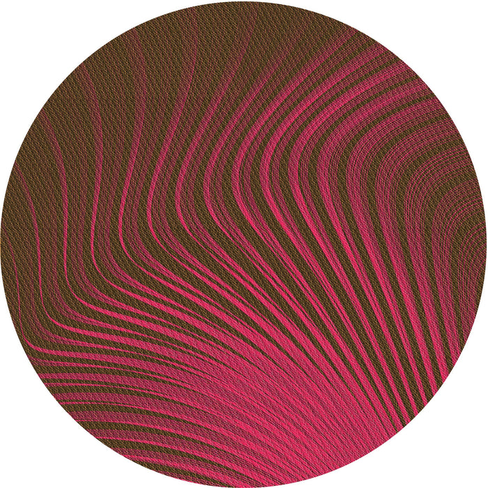 Square Patterned Saddle Brown Rug, pat1820org