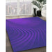 Machine Washable Transitional Purple Plum Purple Rug in a Family Room, wshpat1820pur