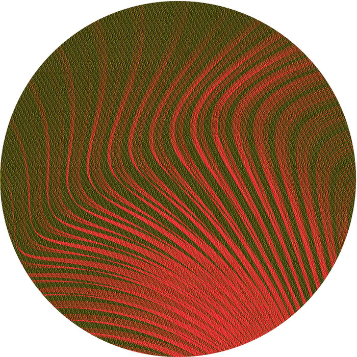 Square Patterned Dark Bronze Brown Rug, pat1820yw