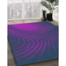 Patterned Bright Purple Novelty Rug in Family Room, pat1820