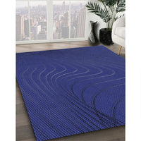 Patterned Blue Rug, pat1821blu