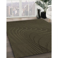 Patterned Midnight Gray Rug, pat1821brn