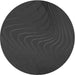 Square Patterned Charcoal Black Rug, pat1821gry