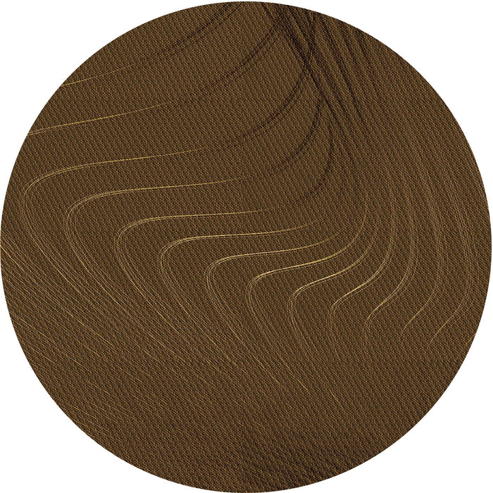 Square Patterned Saddle Brown Rug, pat1821org
