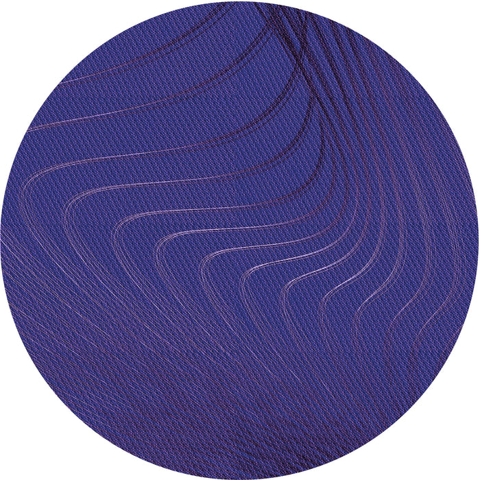 Square Patterned Denim Dark Blue Rug, pat1821pur