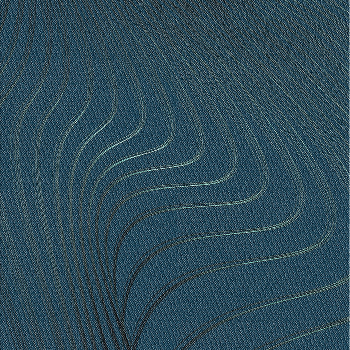 Machine Washable Transitional Deep-Sea Blue Rug, wshpat1821