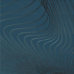 Square Patterned Deep-Sea Blue Novelty Rug, pat1821