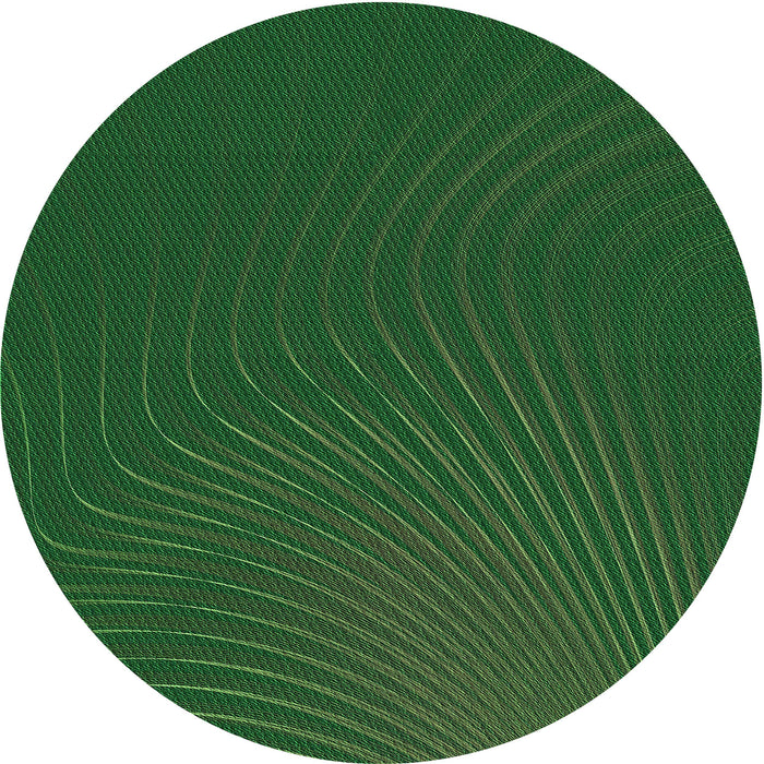 Square Patterned Deep Emerald Green Rug, pat1822grn