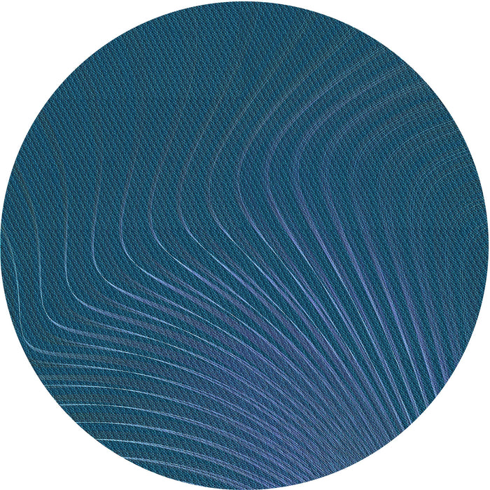 Square Patterned Bright Navy Blue Rug, pat1822lblu