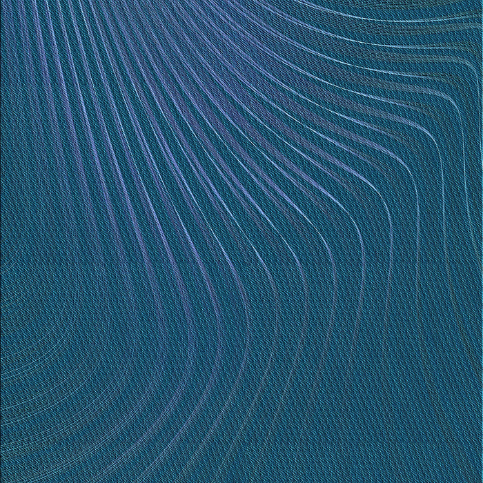 Patterned Bright Navy Blue Rug, pat1822lblu