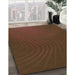 Machine Washable Transitional Mahogany Brown Rug in a Family Room, wshpat1822org