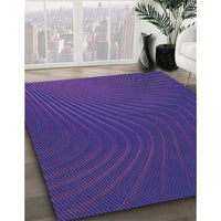 Patterned Bright Purple Rug, pat1822pur