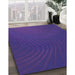 Patterned Bright Purple Rug in Family Room, pat1822pur