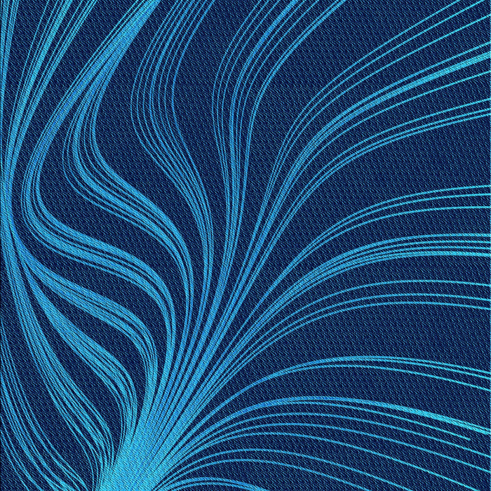 Machine Washable Transitional Blue Rug, wshpat1823lblu