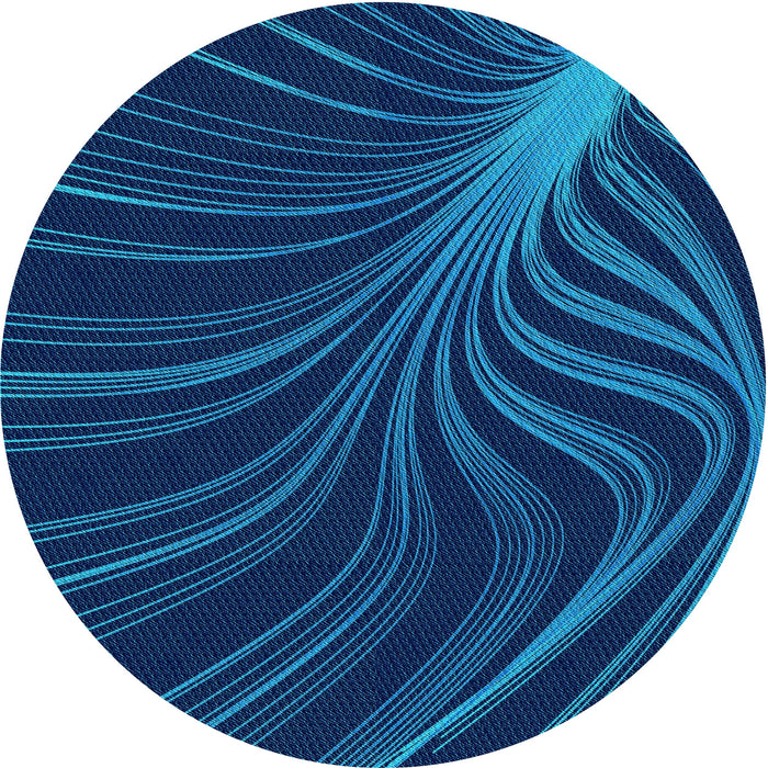 Square Patterned Blue Rug, pat1823lblu