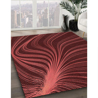 Patterned Red Rug, pat1823rd