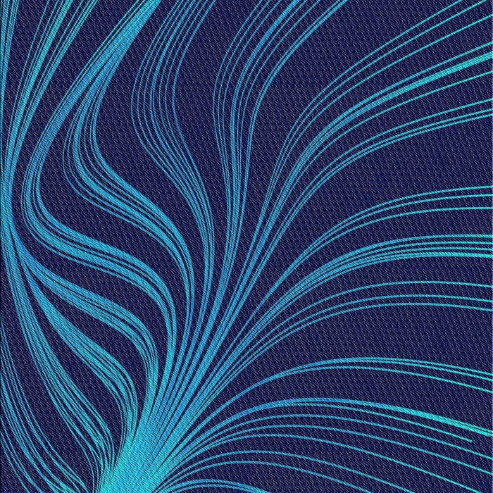 Patterned Blue Ivy Blue Novelty Rug, pat1823