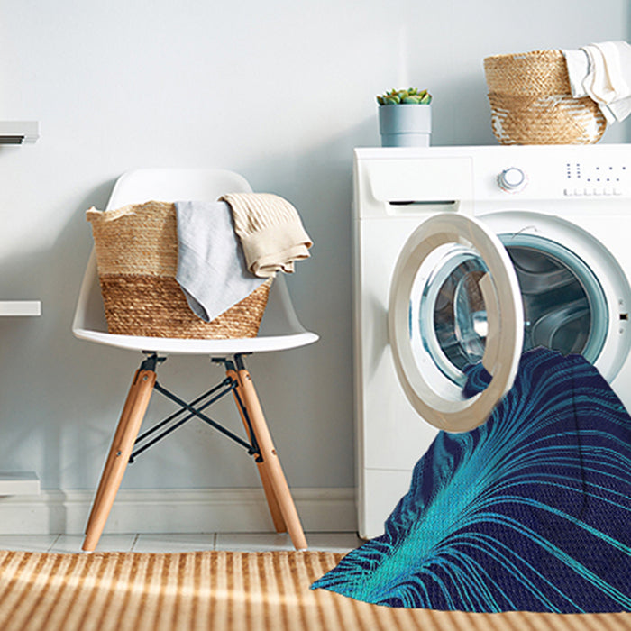 Machine Washable Transitional Blue Ivy Blue Rug in a Washing Machine, wshpat1823