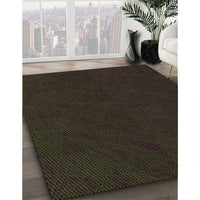 Patterned Milk Chocolate Brown Rug, pat1824brn