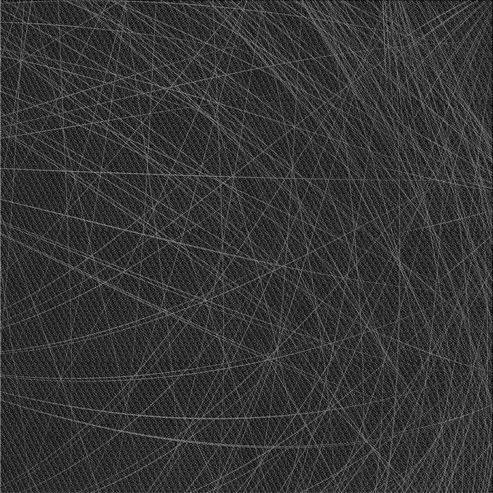 Round Patterned Midnight Gray Rug, pat1825gry