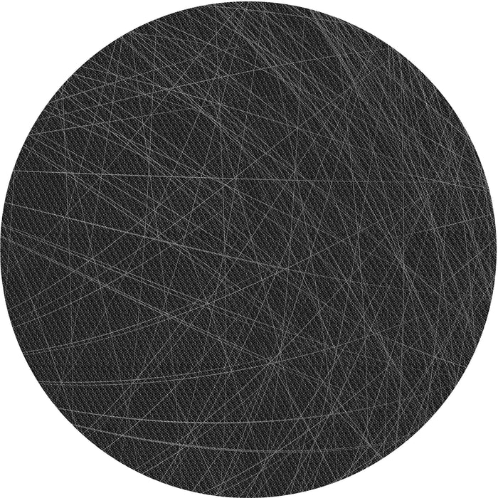 Square Patterned Midnight Gray Rug, pat1825gry