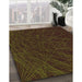 Patterned Chocolate Brown Rug in Family Room, pat1825org