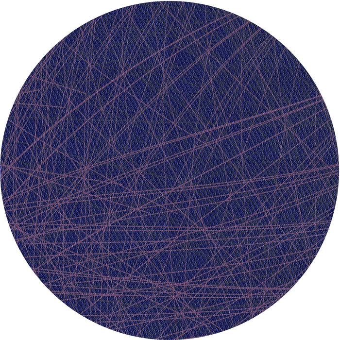 Square Machine Washable Transitional Deep Periwinkle Purple Rug in a Living Room, wshpat1826blu