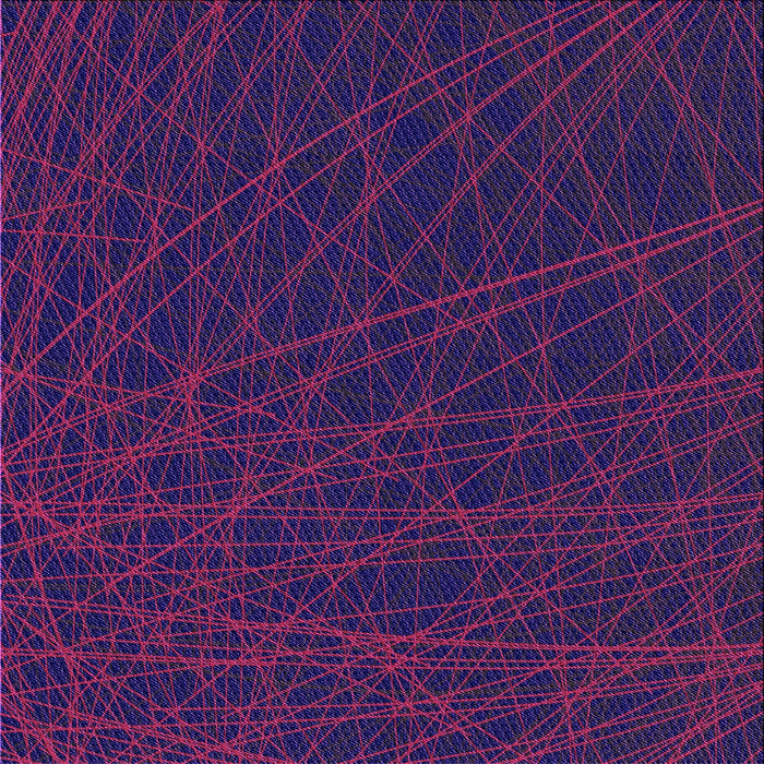 Round Patterned Denim Dark Blue Rug, pat1826pur