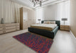 Machine Washable Transitional Gray Rug in a Bedroom, wshpat1826