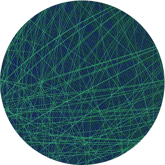 Square Patterned Deep-Sea Blue Rug, pat1827lblu