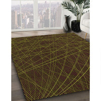 Patterned Oak Brown Rug, pat1827org