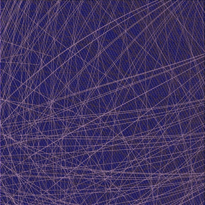 Round Patterned Midnight Blue Rug, pat1827pur