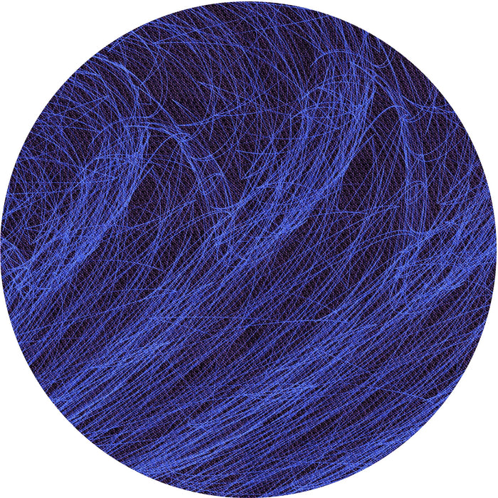 Square Patterned Night Blue Rug, pat1828pur