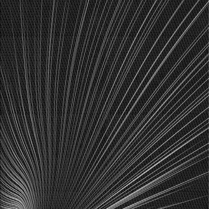 Patterned Black Rug, pat1829gry