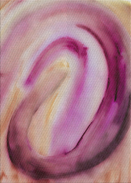 Patterned Daisy Pink Modern Rug, pat182