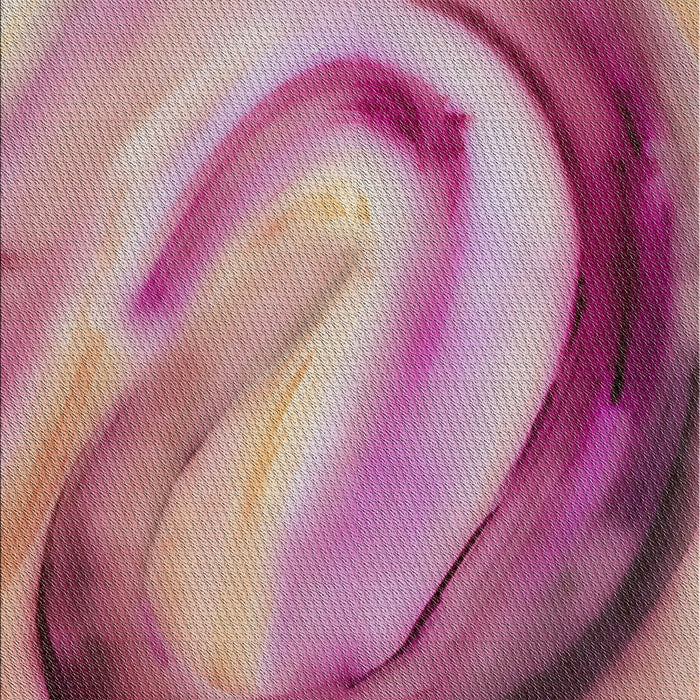 Machine Washable Transitional Pink Daisy Pink Rug, wshpat182