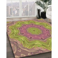 Patterned Brown Rug, pat183brn