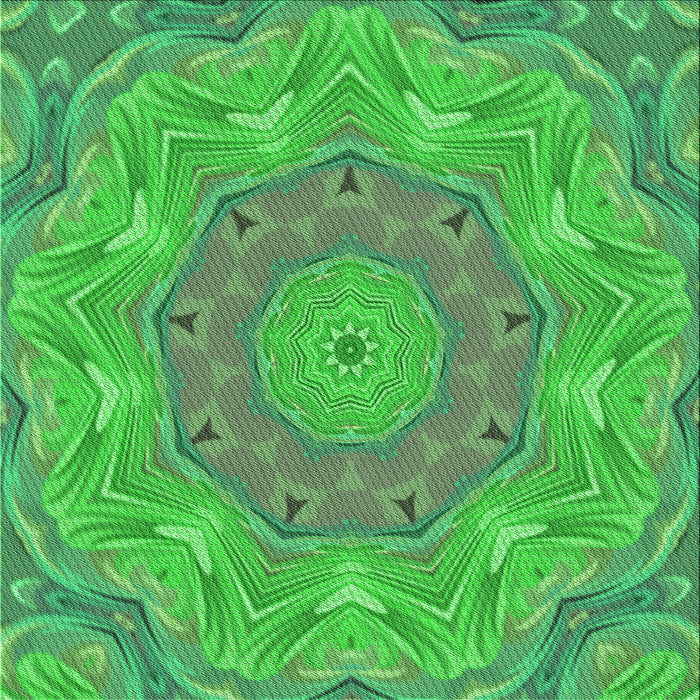 Round Patterned Neon Green Rug, pat183grn