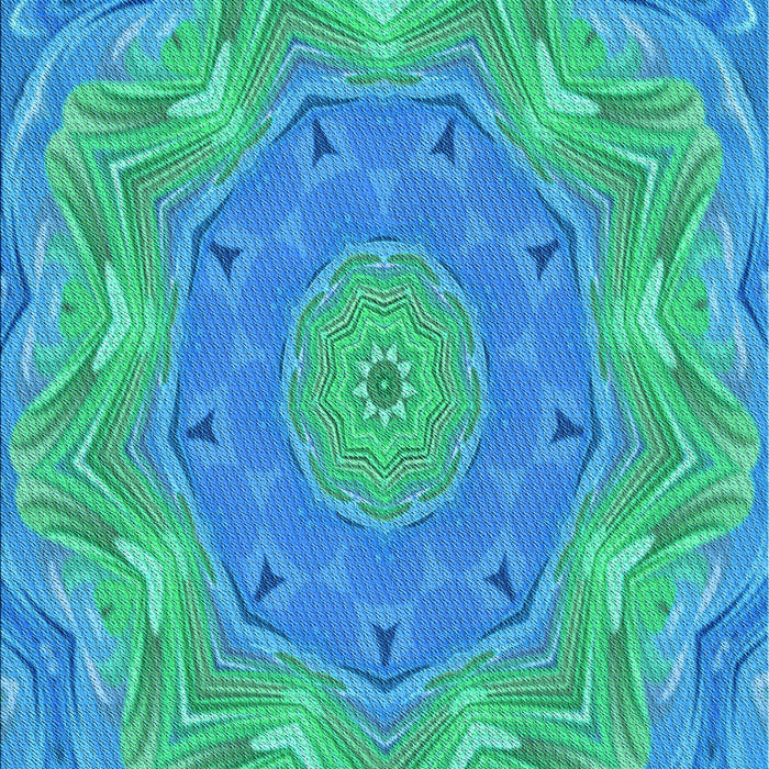 Patterned Blue Rug, pat183lblu