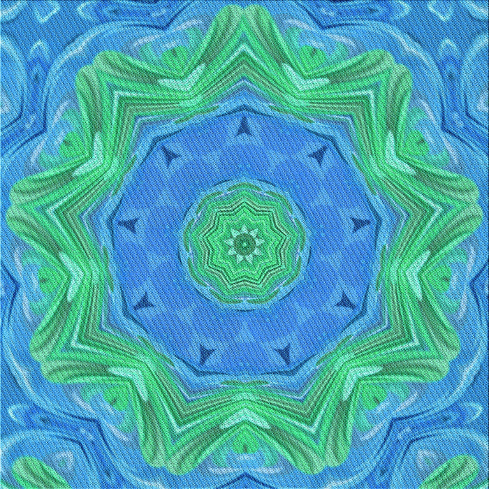 Round Machine Washable Transitional Blue Rug, wshpat183lblu