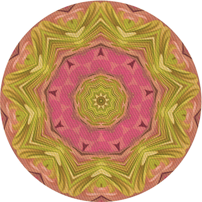 Square Patterned Red Rug, pat183org