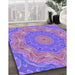 Machine Washable Transitional Purple Rug in a Family Room, wshpat183pur