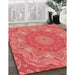 Machine Washable Transitional Red Rug in a Family Room, wshpat183rd